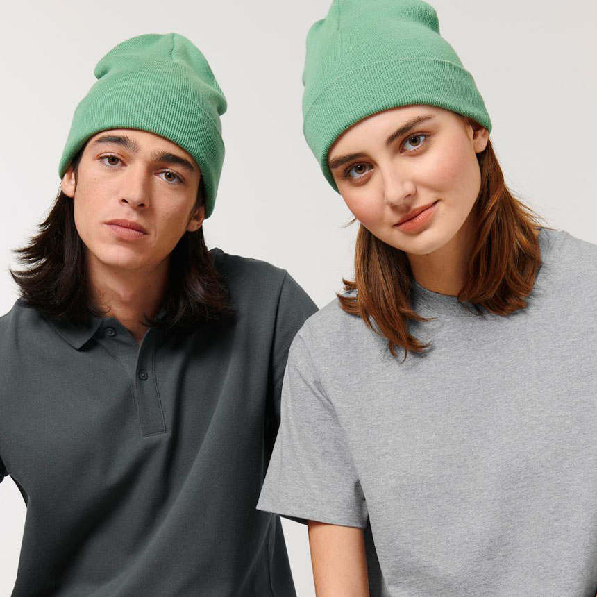 STAU772-Плетена Шапка Rib Beanie
